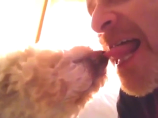 Guy thinks it's hot to make out with his mutt