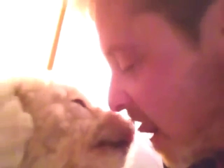 Guy thinks it's hot to make out with his mutt