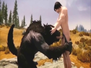 Werewolf bestiality sex with a nice blowjob