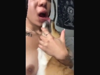 Fellatio zoophile porn with a horned-up hottie